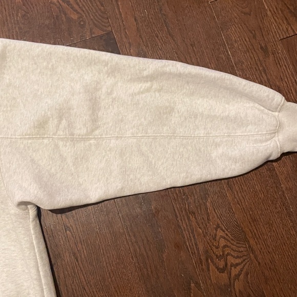 BP Relaxed Quarter Zip Pullover Heather Grey Size XS - Picture 8 of 11